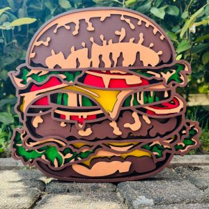 Obraz 3D hamburger