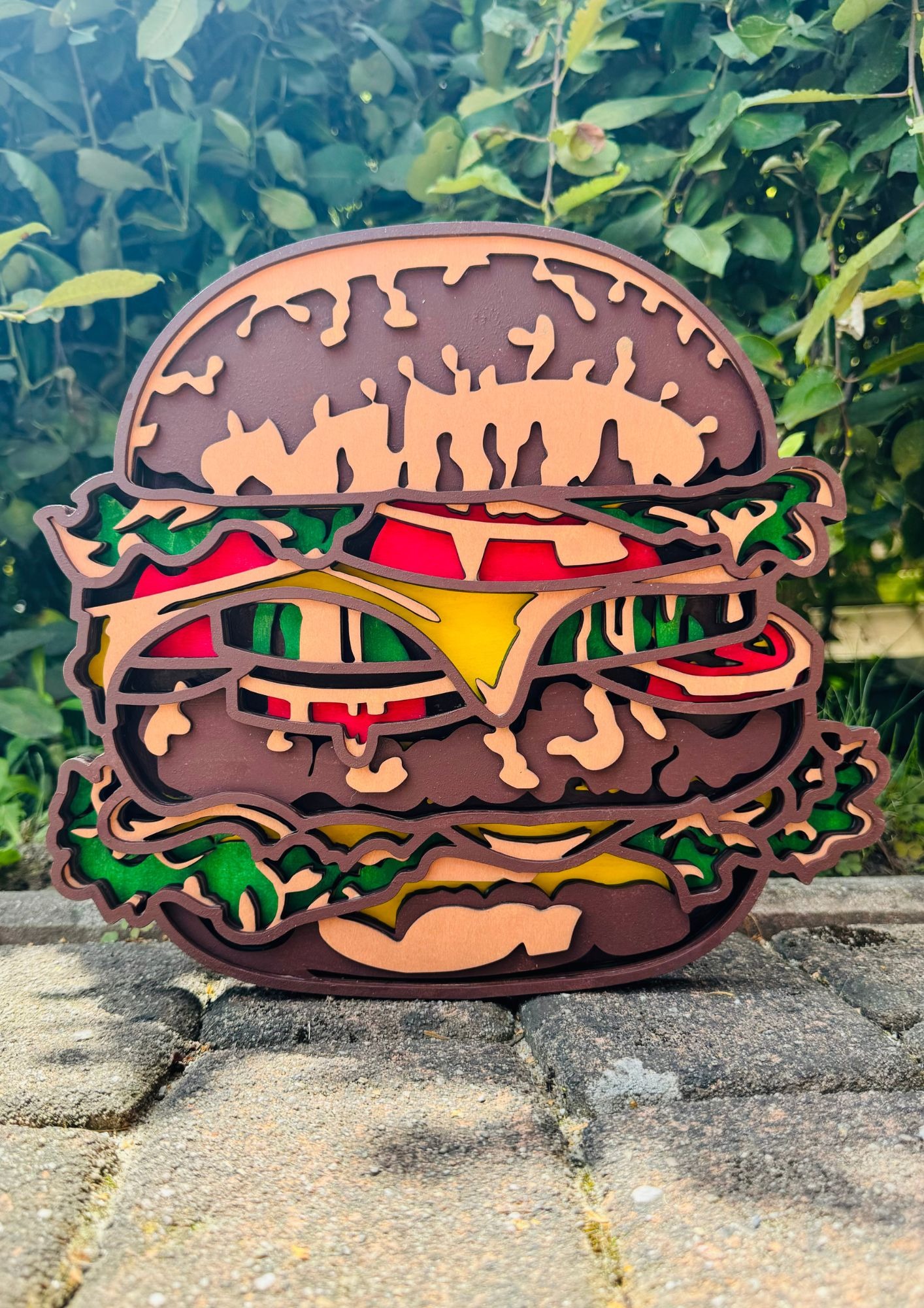 Obraz 3D hamburger - obrazek 2