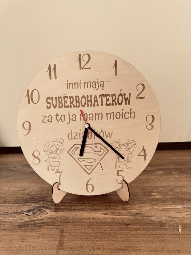 Zegar PERSONALIOZWANY Superbohaterowie