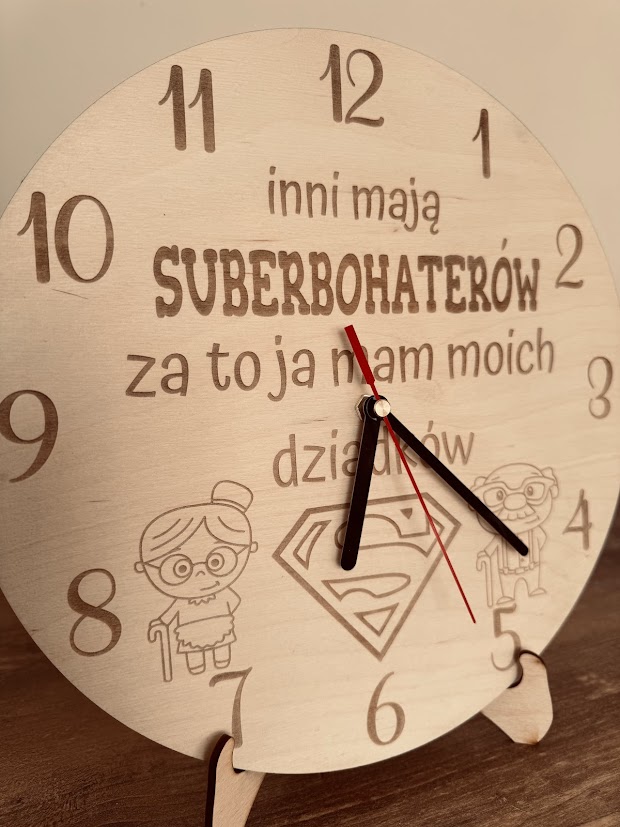 Zegar PERSONALIOZWANY Superbohaterowie - obrazek 2