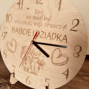 Zegar na Dzień Babci i Dziadka