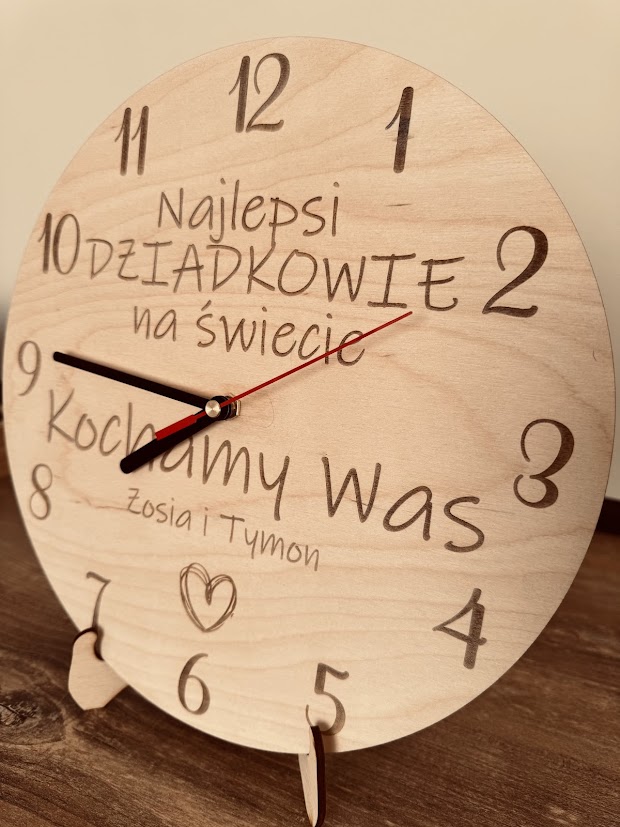 PERSONALIZOWANY zegar dla Babci i Dziadka - obrazek 2