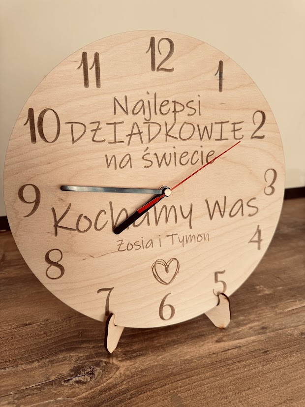 PERSONALIZOWANY zegar dla Babci i Dziadka - obrazek 3