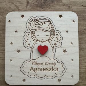 Pamiątka Chrztu Świętego Aniołek Dziewczynka
