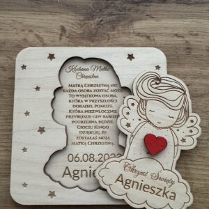 Pamiątka Chrztu Świętego Aniołek Dziewczynka